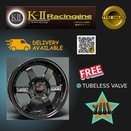 1PC NEW K-II RACINGLINE SPORT RIM 6051 B 14 INCH WHEEL AXIA VIVA MYVI KELISA KENARI VIOS ONLINE DELI