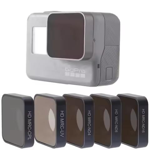 For Go Pro Hero 5 6 7 Lens Accessories UV CPL ND 4 8 16 Neutral Density Filters Set For GoPro Hero5/