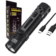 Nitecore EDC31 Compact Tactical EDC Flashlight -3,500 Lumens, 380m Beam, Rechargeable, IP68 Waterpro