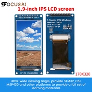 FocusAi TFT Display TFTแสดง 1.9นิ้ว IPS มุมมองเต็มรูปแบบ โมดูลหน้าจอสี LCD Display Module พอร์ตอนุกรม SPI HD 170x320 ST7789