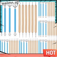 6 Sets Dot Painting Tools 60 Pcs Clay Pottery Modeling Tools Embossing Tools Ceramic Clay Dotting To