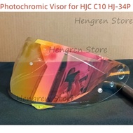 Photochromic Visor For HJC HJ-34P  HJ 34P C10 Lens Glass Shield Winshield Viewfinder Screen Helmet A