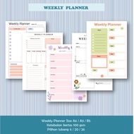 Weekly PLANNER Contents BINDER LOOSE LEAF A6/A5/B5