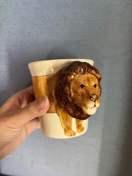 現貨全新泰國代購手工動物馬克杯水杯立體獅子馬克杯 藝遊味境 獅子座收藏可愛馬克杯