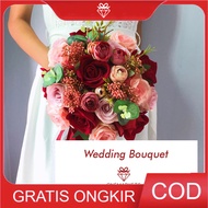 Buket bunga artificial - Hand Bouquet Wedding - Buket Wedding CORSAGE A017