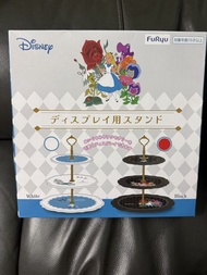 黑色款 -FuRyu Disney 愛麗絲三層擺設架 (全新) high tea 下午茶 cup cake
