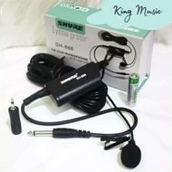 mic jepit shure SH 888/mic kancing shure SH888/mic clip on kabel 10m