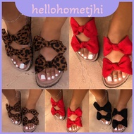 Lightweight Women Ladies Slip On Peep Toe Bow Sliders Flatform Platform Flat Sandals
