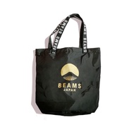 Beams Japan กระเป๋าเก็บของเป็นมิตรกับสิ่งแวดล้อมแบบพับเก็บได้สไตล์ญี่ปุ่นกระเป๋าไนลอนสะพายไหล่ข้างเด