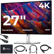 Dell UltraSharp U2723QE Bundle Dell 27 Inch Monitor 4K UHD WLED LCD - 16:9 Dell Monitor 27" with Pow