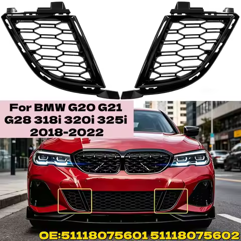 For G20 BMW 330e 330eX 330i 330iX M340i M340iX 2019 2020 2021 2022 Front Bumper Lower Grill Cover 51