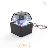 GILDAI Fidget Keychain, Glowing Finger Keyboard Cap Finger Keyboard Caps, Relaxing Fingertip Clicks 