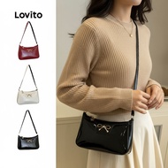 Lovito Beg Bahu Wanita Kasual Kecil Metal LFA98046