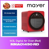 Mayer MMAO1450-RD 14.5L Digital Air Oven (Red) WITH 1 YEAR WARRANTY