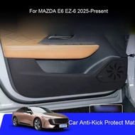 Car B-Pillar Door Anti-Kick Protect Pad For MAZDA E6 EZ-6 2025-2027 Trunk Anti-Dirty Scratch Resista
