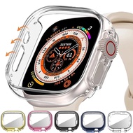 For iWatch Ultra 49mm Case Soft TPU Case with Screen Protector For iwatch series ultra 8 7 SE 6 5 49mm 45mm 41mm 44mm 40mm