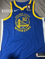 勇士隊 Curry 30 號親筆簽名球衣auto