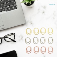 cozy 24Pcs Decorative Paper Clip Small Metal Document Clip Metal Bookmarks Clip