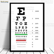 Wall Art Picture Modern Eye Tt Snellen Chart Poster Canvas Painting Posters and Prints for Living  2