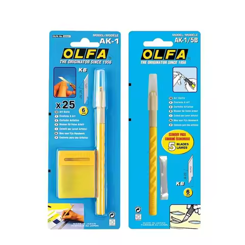 OLFA AK-1/5B Art Knife Craft Tool Set AK-1 Paper Carving Penknife Model Cutter Utility Knives Matchi