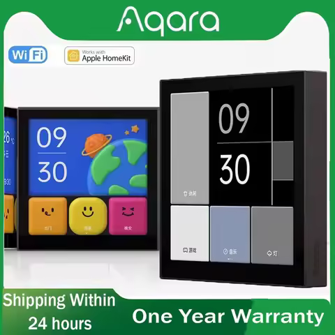Aqara Smart Switch S1E Touch Control 4" Full LED Scene Setting Remote Smart Switches Aqara Control S