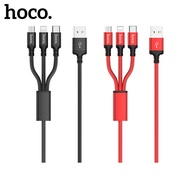 HOCO X14 3 ใน 1 USB สายชาร์จ (Lightning + Type C + Micro USB) สำหรับ iPhone ซัมซุงฮัวเหว่ยเสี่ยวหมี่