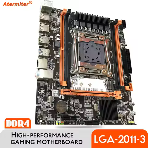 Atermiter D4 X99 Motherboard Slot LGA2011-3 USB3.0 NVME M.2 SSD Support DDR4 REG ECC Memory and Inte