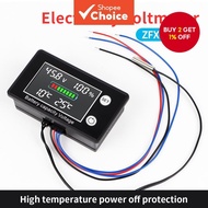 DC10-100V Battery Capacity Indicator Lead-acid Lithium LiFe PO4 Voltage Tester Battery Meter with Te
