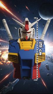 1:22 高達 RX-78-2 模型胸像雕像 | 29cm