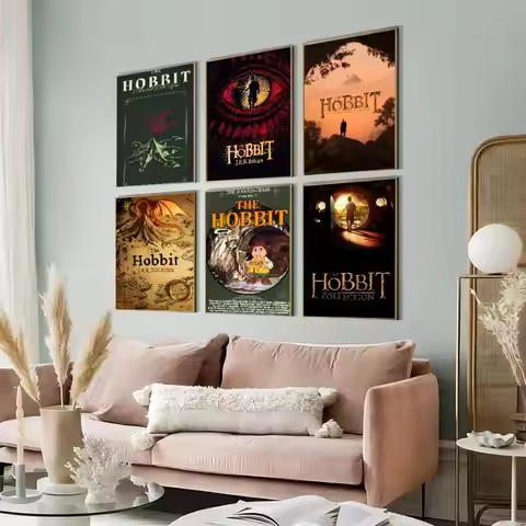 Hot The Hobbit Part DIY Sticky Poster Waterproof Paper Sticker Coffee House Bar Home Decor