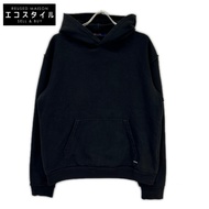 เสื้อฮู้ดแบบสวมหัว Louis Vuitton รุ่น RM222Q NPH HIY48W 22AW สีดำ รุ่น Staples Edition ทรง Inside Ou