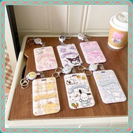 New Sanrio Retractable Easy-Pull Buckle Card Holder Polaroid Star Small Card Portable Protective Cas