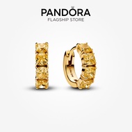 Pandora 14K Gold Yellow Hoop Earrings