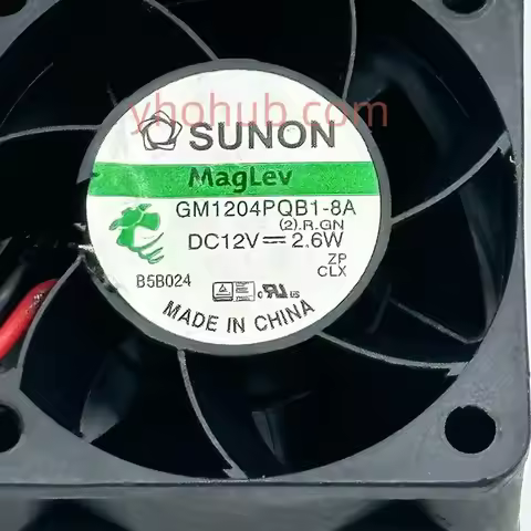 SUNON GM1204PQB1-8A (2).R.GN Server Cooling Fan DC 12V 2.6W 40x40x28mm 2-Wire