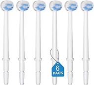 IIYL Replacement Tips for Waterpik Aquarius Water Flosser Waterpik Toothbrush Replacement Heads (6 Brush Head Tips)