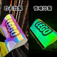 Luminous Lego LEGO Washable Label Car Sticker Electroplating Laser Colorful LEGO Car Sticker Body Re