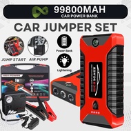 99800Mah Car Jumper Car PowerBank Multi function Car Pump Starter Car Tyre Jumper Kereta Car Emergen