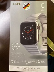 laut Apple Watch 不鏽鋼 鏈條 錶帶 白銀 二手