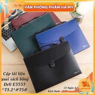 Deli 5557 12-compartment Glossy Book Strap Documentbag