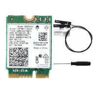 9560NGW WiFi Card+2XAntenna 1730Mbps Wireless AC9560 2.4G 5G Dual Band BT5.0 802.11AC M.2 CNVI 9560N