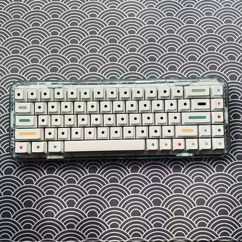 ECHOME 125Keys PBT Keycap Sets Dots English Japanese Minimalist Sublimation Cherry Profile GMK Keyca
