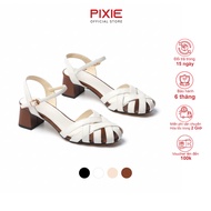 Pixie Fashion 5cm Square Sole Knitted Sandals H417