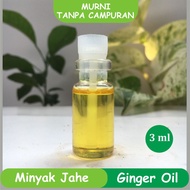 minyak atsiri jahe murni 100% penyulingan ginger pure essential oil - 3 ml