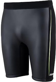 Active-Flex Buoyancy Jammer, 3/2mm Neoprene Shorts for Swim Training, Unisex Black/Lime Wetsuit Shor
