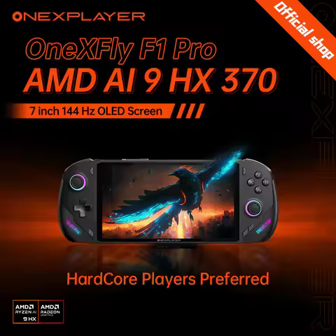 OneXPlayer OneXFly F1 Pro AMD 8840U AI 9 365 HX 370 OLED 144Hz 7" Screen PC Game Console Handheld 3A