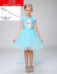 Dress Frozen Elsa / Dress Anak Frozen Elsa / Kostum Princess / Dress Anak Frozen / Baju Dress Froz