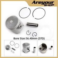 Piston Ring Kit 56.40mm For Yamaha TZR125 1987-1994 TDR250 1988-1990 DT125R 1988 2RH-11631-00-35