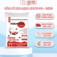 25kg - Aqua Koi Food koi fish bran, mixed white bag - 35,000 PROTEIN GENUINE PRODUCT