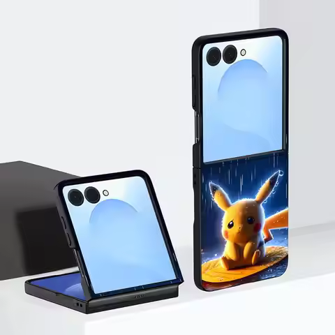 Japanese Anime Pokemon Pikachu Phone Case for Motorola Razr 70 50/60 50 70 Plus Razr Fold 60 Ultra S
