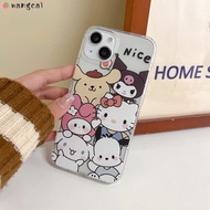 OPPO R17 Pro R15 R15X R11 R11s Find X3 F11 Pro F9 F7 F5 F1s Phone Case Hello Kitty Kuromi Melody Cinnamoroll Pochacco Cute Cartoon Transparent Soft Casing Cases Case Cover